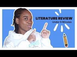 How to Write a Literature Review?