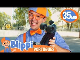 Blippi Aprende a Andar de Patins! | Melhores Episódios do Blippi! | Vídeos Educativos para Crianças