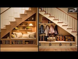 Under Staircase Storage Design Ideas | Space Saving Staircase Design | Interior Ideas 2024 | I.A.S.