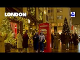 London Walk 🇬🇧 LONDON’S 🎄 MAYFAIR Christmas Preparations 2024 | Central London Walking Tour [4K HDR]