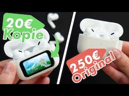 19€ AirPods Pro Fake mit Display vs Original: Das hat Apple (noch) nicht!