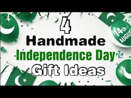 4 Handmade Independence Day crad ideas | Indepence day greeting cards | handmade gift ideas easy 🇵🇰