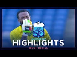 Glenn Scores Emotional 114 | Jamaica Scorpions v Leeward Islands Hurricanes | CG United Super50 2024