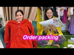 order packing time | vlog delete hogya | Sitara yaseen vlog