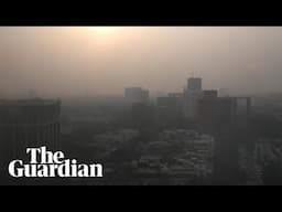 Drone footage shows New Delhi cloaked in thick haze of toxic smog