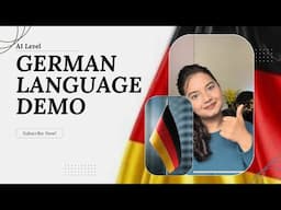 GERMAN DEMO LECTURE | A1 LEVEL | ONLINE COURSE