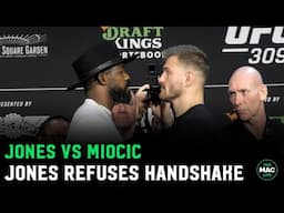 Jon Jones REFUSES Stipe Miocic Handshake at Face Off