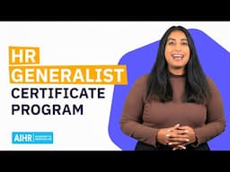 HR Generalist Certificate Program Course Overview