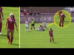 CRAZY Moment at D1 Women's Soccer Game!