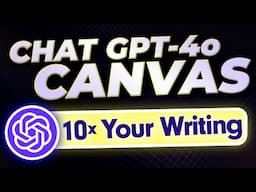 ChatGPT Canvas: The Ultimate Ai Writing Tool! *NEW 2024*