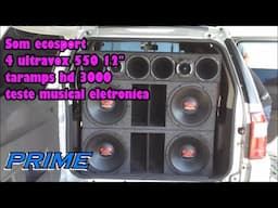 4 ultravox 550 ultra com taramps 2.7 som ecosport testando musica eletro by prime sound car