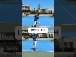 Low Balls vs High Balls Tennis Tips #tennis