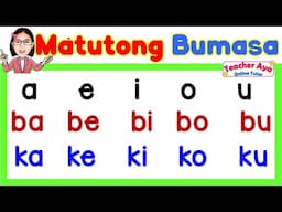 a e i o u | ba be bi bo bu | Mga Salitang may Dalawang Pantig | Magsanay at Matutong Bumasa