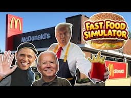 US Presidents work at McDonald's | Presidents Play Fast Food Simulator