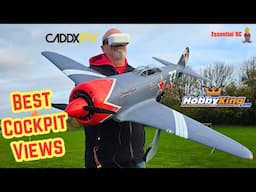 BEST FPV COCKPIT VIEWS ! HobbyKing Yak-11 Steadfast and Caddx Head Tracked Goggles L/GM3 Gimbal