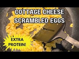 Cottage Cheese Scrambled Eggs! 🍳 Protein-Packed Quick & Delicious Breakfast Recipe Hack 🧀  So Easy!