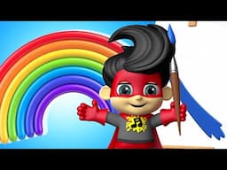 The Rainbow Song | Fun Learning Videos For Kids | Super Geek Heroes