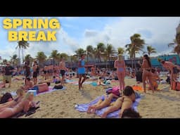 Spring Break 2024 VIRTUAL WALK Fort Lauderdale Beach, FL 4K