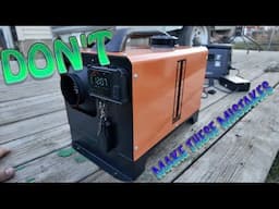 DIESEL HEATER COMMON MISTAKES | VEVOR 5KW HEATER