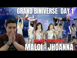 [REACTION] BINI | GRAND BINIVERSE DAY 1 • 11/16/24 -- Jhoanna and Maloi Performance