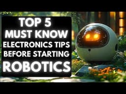 Must know things in Electronics for Building Robots | Robotics Tutorial for Beginners