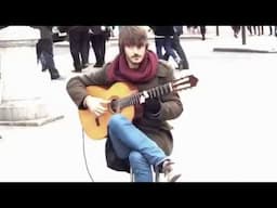 Amazing Spanish guitar street performer