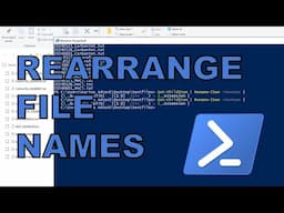 How to reorder parts of a filename using Windows Powershell