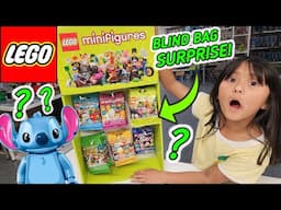 SURPRISING ARI WITH 22 LEGO MINIFIGURE SERIES BLIND BAGS!