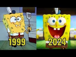 Evolución de Bob Esponja peliculas y series (1999-2024)