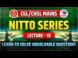 NITTO FOR SSC CGL/CHSL  TIER -2 | LECTURE -15 | PARMAR SSC