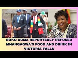 BOKO DUMA REPORTEDLY REFUSED MNANGAGWA'S FOOD AND DRINK IN VICTORIA FALLS