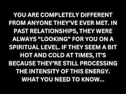 They looked for you in every person they've ever dated before. Your energy is lingering with them...