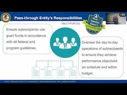 Pass-through Entity’s Oversight Responsibilities for Subrecipients Webinar