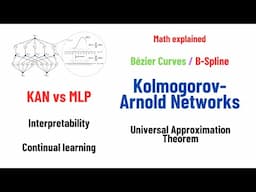 Kolmogorov-Arnold Networks: MLP vs KAN, Math, B-Splines, Universal Approximation Theorem