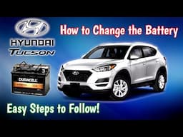 Hyundai Tucson - How To Replace the Car Battery 2016, 2017, 2018, 2019, 2020 and 2021