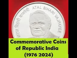 Commemorative Coins of Republic India 1976 2024 #commemorativecoins #coins #hobbyencyclopedia