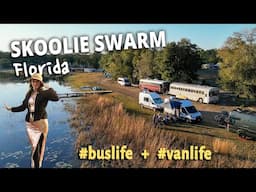 VAN LIFE meets BUS LIFE! 🌴 Skoolie Swarm Florida 2024