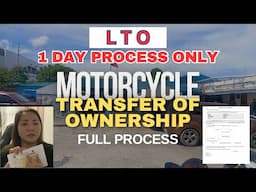 MOTORCYCLE/MOTOR VEHICLE TRANSFER OF OWNERSHIP COMPLETE PROCESS AT GASTOS