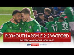 Andre Gray scores a late STUNNER against former side 😱 | Plymouth 2-2 Watford | EFL Highlights