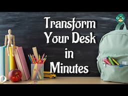 How to Organize Your School Desk? how to organize your desk for studying? Desk organization ideas.