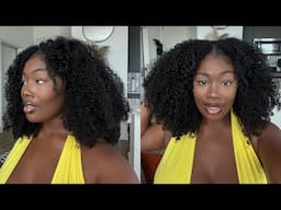 My Natural Hair?! The Realistic V Part Curly Half Wig + 4 Hairstyles | OQ HAIR