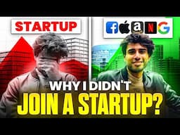 Startup vs. FAANG: My CONTROVERSIAL Choice! Software Engineer!