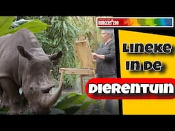 Dieren tekenen in dierentuin Burgers Zoo - Neushoorn - Dier 7