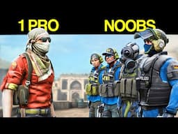 How Many Noobs Can Beat 1 Pro?