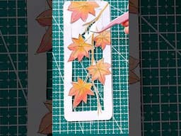 Watercolour painting || Maple leaves bookmark  ￼#painting #art #shorts