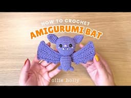 🦇 How to Crochet Amigurumi Bat Ornament | Step-by-Step Crochet Along (CAL) Tutorial 🦇