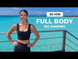 20 Min Full Body No Jumping Workout - No Weights, Low Impact