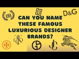 Name These Famous Luxurious Designer Brand Logo Around The World | Trivia Games | Direct Trivia