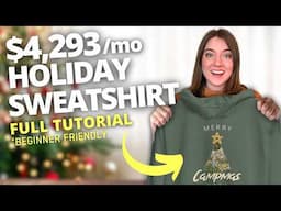 How to Make a BESTSELLING Holiday Products to MAKE BANK This Q4: Print on Demand Niche Tutorial