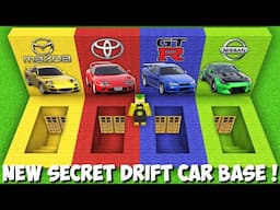 Which JAPANESE DRIFT CARS BASEMENT to CHOOSE in Minecraft ? VEHICLE HOUSE !